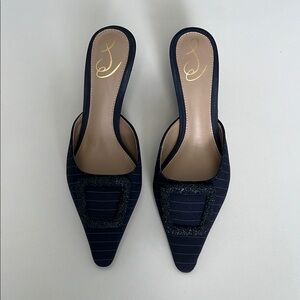 Elegant Navy Women's Mules